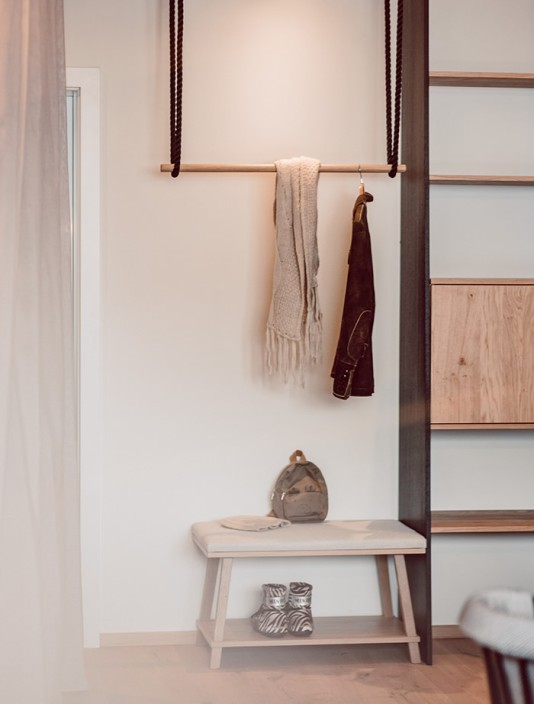 Garderobe im Luxus-Apartment im Aparthotel JoAnn in Kleinarl
