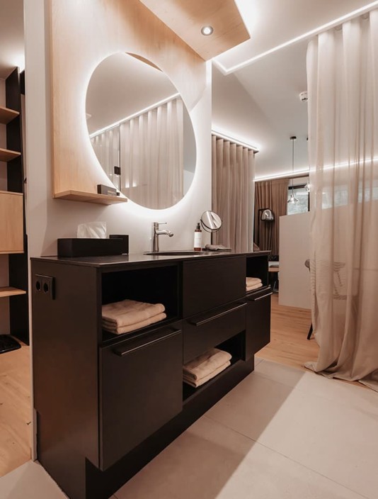 Badezimmer im Luxus-Apartment im Aparthotel JoAnn in Kleinarl