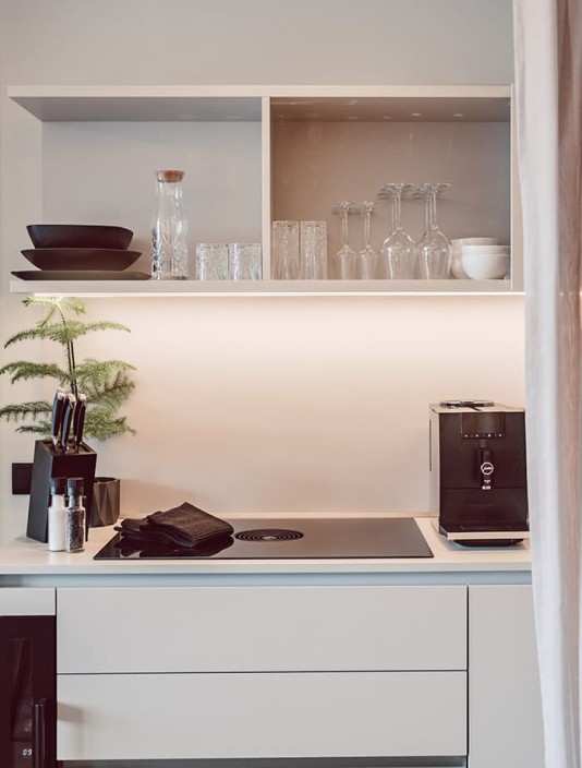 Küche im Luxus-Apartment im Aparthotel JoAnn in Kleinarl