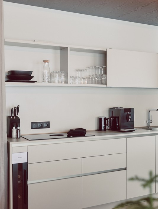 Wohnküche im Luxus-Apartment im Aparthotel JoAnn in Kleinarl