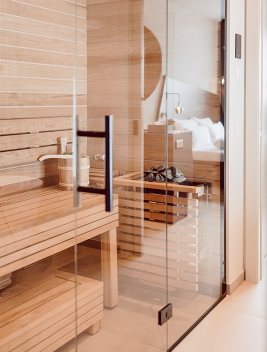 Eigene Sauna im Aparment im Luxus-Apartment im Aparthotel JoAnn in Kleinarl