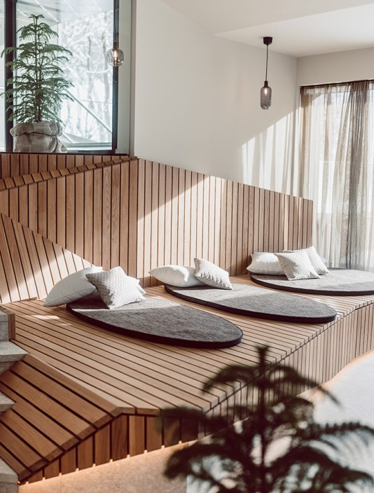 Ruhebereich in der Sky Relax Area