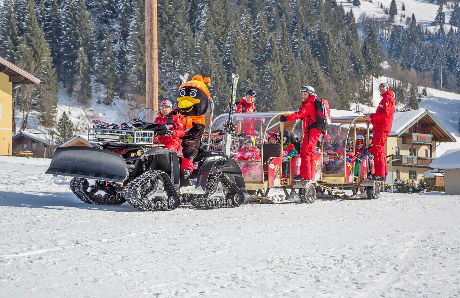 Spaß zu Ostern in der Kinderskischule Schernthaner in Kleinarl mit gratis Skipass im März