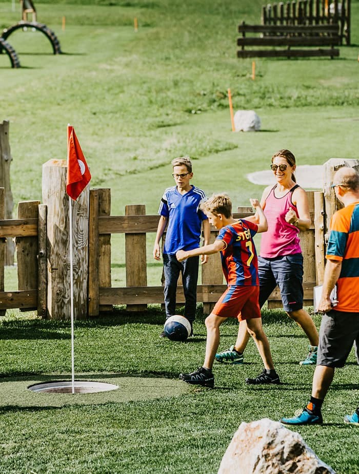 Soccergolf spielen im Soccerpark Wagrain-Kleinarl