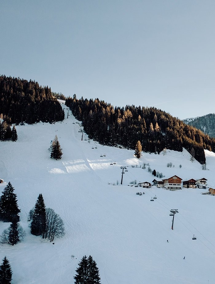 Skigebiet Kleinarl in der Morgensonne